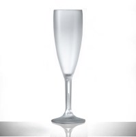 Elite Frosted 6.6oz Premium Champagne Flute Polycarbonate Reusable Glasses